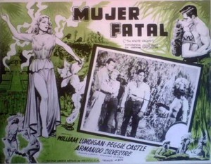 JUNGLE Peggie Castle, Armando Silvestre LOBBY CARD 54