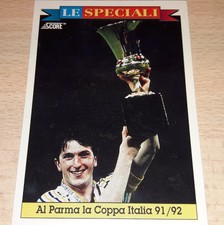 1993 CARD SCORE PARMA CUP ITALY 91/92 N°2 FOOTBALL SOCCER ALBUM