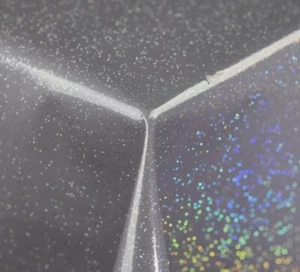 Plain Grey Glitter Bling Shine PVC Vinyl Wipe Clean Tablecloth Waterproof - Picture 1 of 4