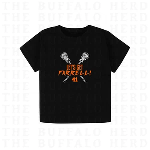 Kids Connor Farrell Buffalo Bandits Shirt, Baby Youth Bandits Lacrosse Tee - Picture 1 of 1