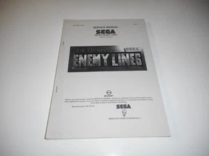 Owners Manual Schaltpläne für Sega Behind Enemy Lines Videoautomaten - Foto 1 di 1