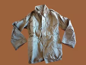 Vintage OD Green U.S Military Field Jacket Brass Zipper NOS USA Made - Picture 1 of 7