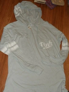 VS Victoria's secret PINK ~ hoodie hooded top t-shirt ~ XS - Picture 1 of 7