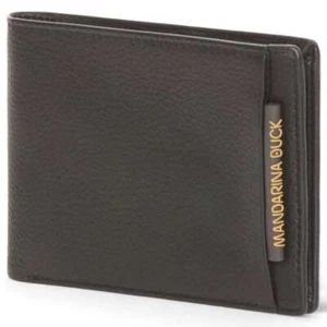 NEW Mandarina Duck Wallet DUAL Male Leather Black - P10UDP03651 - Picture 1 of 3