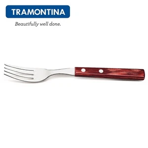 TRAMONTINA ® Dessert-Vorspeisengabel 17cm Holz Griff Gabeln Churrasco 21105470 - Bild 1 von 10