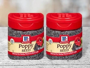 2 Pack of McCormick Poppy Seeds Non GMO~ 1.25 oz Each - Picture 1 of 2