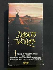 Vintage Dances With Wolves VHS Tape 1991 Kevin Costner Orion Home Video - Picture 1 of 4
