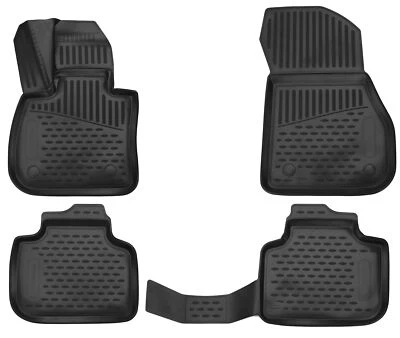 AD TUNING Gummifußmatten für BMW X1 F48 ab Bj 2015- 3D Passform Hoher Rand Gummimatten
