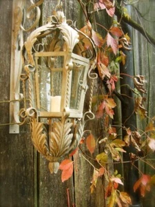 Nostalgie Lampe - antike Laternen, Aussenlampe Lombardei Windlicht Aussenleuchte - Bild 1 von 12