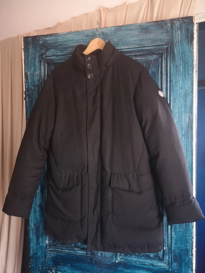 vintage ARMANI JEANS men's winter coat padded inside down and feathers size M  - Image 1 of 4