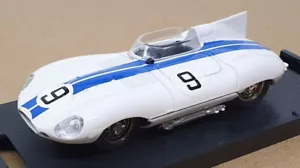 Brumm 1/43 Scale R301 - Jaguar D-Type #9 Le Mans 1954 - White/Blue - Picture 1 of 5