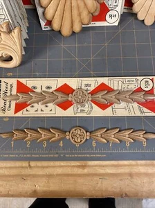 Calcomanía tallada en madera accesorios decoración muebles apliques tallados decoración vintage - Imagen 1 de 2