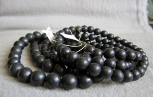 Armband aus Shungit - Kugeln Ø 6.3/8.5mm / 15-21cm Weite - elastisch - Picture 1 of 3