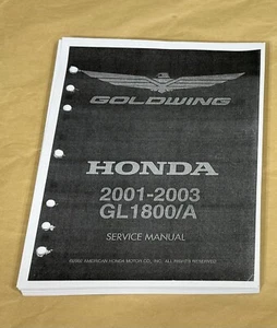 3 hole Service Shop Repair Manual 01 02 03 Honda GL1800 Gold Wing 1800 - Picture 1 of 3