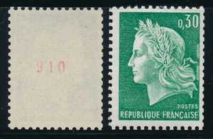 Timbre France 1536Ab** Numéro rouge gomme Tropicale ref VA53 - Imagen 1 de 1