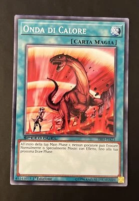 Yu-Gi-Oh Wave By Heat Ss03-ita23 Common Speed Duel Card Magic Heat Wave 1ed - Image 1 of 2