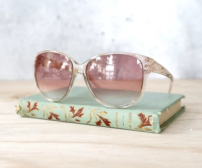 Vintage Foster Grant 1980s Sunglasses NOS butterfly oversize - Image 1 of 4