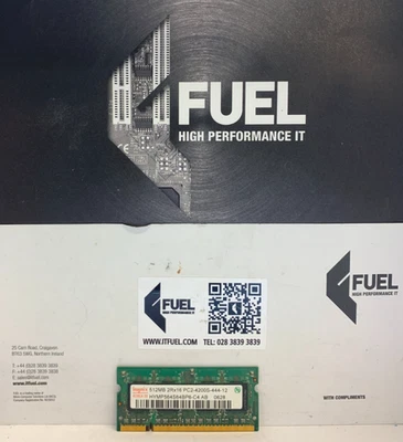 Hynix  512mb DDR2 SODIMM ram memory module 4200 -     HYMP564S64BP6-C4 AB - Image 1 of 3