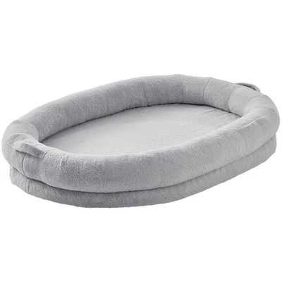 Uimoso Human Dog Bed 72x48x10in L Human Size Dog Bed Washable Faux Rabbit Fur - Image 1 of 4