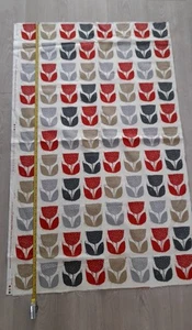 Prestigious Lino Block Print Furnishing Fabric Remnant. - Picture 1 of 3