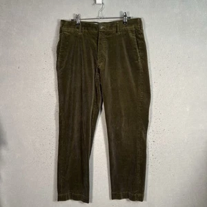 Polo Ralph Lauren Corduroy Pants Adult 31 x 30 Olive Green Straight Leg Mens - Picture 1 of 12