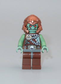 Lego Troll Warrior 8 copper helmet Fantasy Era Castle minifigure 7078