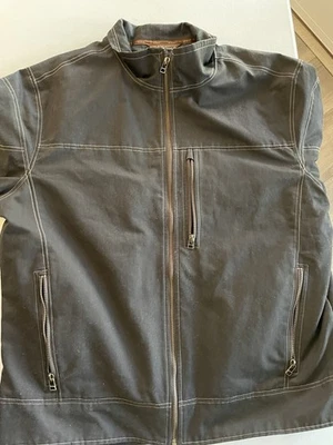 CHAQUETA RESISTENTE DURADERA KUHL PARA HOMBRE BURR VINTAGE PÁTINA TINTE MARRÓN CREMALLERA COMPLETA TALLA XL Foto 1 de 4
