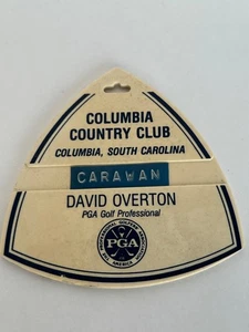 Etichetta borsa da golf Columbia Country Club ~ Columbia SC ~ plastica ~ COSÌ COM'È - Foto 1 di 2