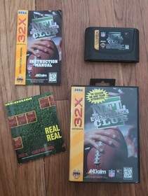 NFL Quarterback Club (Sega 32X, 1995) Complete CiB Great Condition