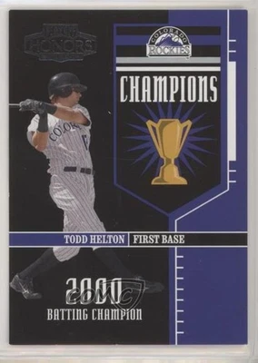 2004 Playoff Honors Champions /2000 Todd Helton #C-13 HOF - Image 1 of 2