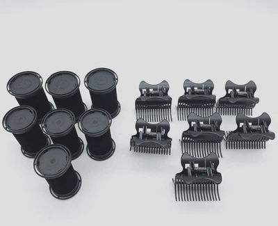 Набор роликов и зажимов Hot Tools NexGen Hot Pod из 7 флокированных керамических 1,25 дюйма и 1,50 дюйма - Изображение 1 из 4