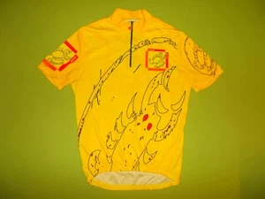 Hemd CASTELLI (L) TOP!!! RADFAHREN MADE IN ITALY!!! Gelbes GROSSES LOGO - Bild 1 von 11