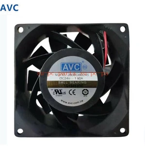 AVC 2B08038B24S DC 24V 1.80A 80*38MM 2wire Ball bearing CPU/Inverter Cooling Fan - Picture 1 of 3
