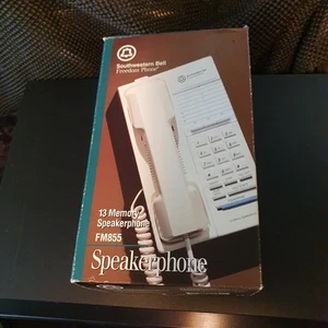 Southwestern Bell Telephone Freedom Phone FM855 avec mémoire et haut-parleur - Photo 1/4