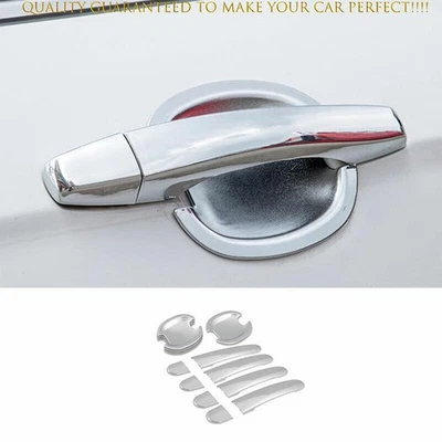 Cubierta de manija de taza de tazón de puerta cromado ABS para Volkswagen Jetta 2012-2017 2018 Foto 1 de 4