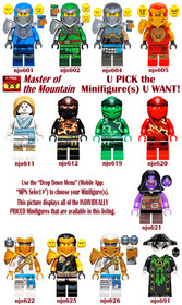 Genuine LEGO U PICK Ninjago MASTER OF THE MOUNTAIN Minifigures **NEW**