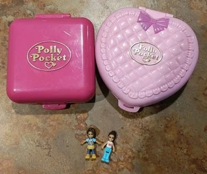 Lot Of Two Vintage Polly Pocket Bluebird Compacts - Picture 1 of 8