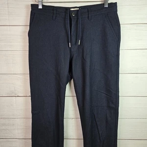 TAYLOR STITCH The Carmel Pant Navy Blue Birds Eye Wool Men’s Size 29 Drawstrings - Picture 1 of 11