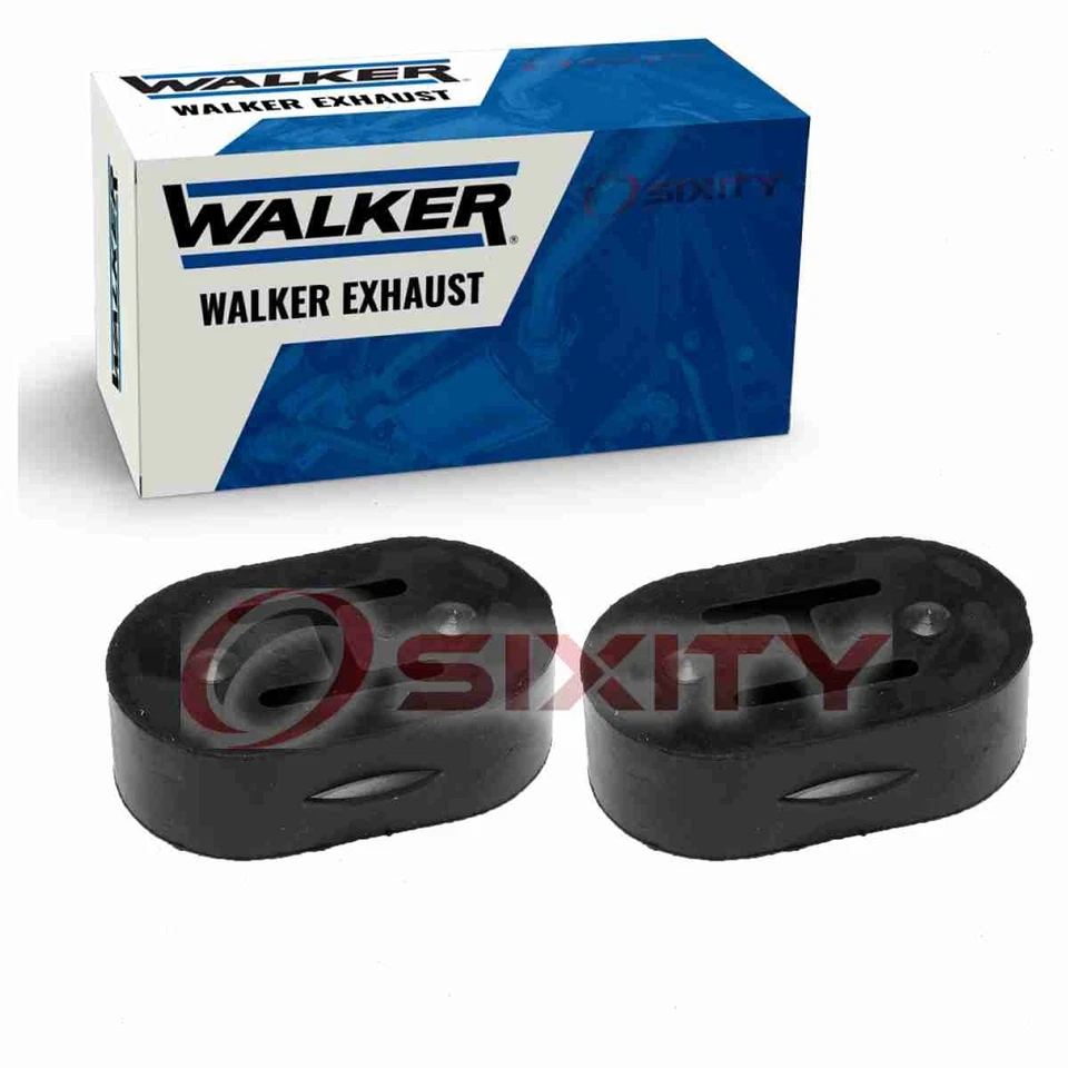 Aisladores de sistema de escape Walker de 2 piezas para Ford Festiva 1988-1993 1,3 L L4 Ox Foto 1 de 4