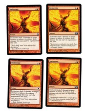 4x Incinerate EX M12 Tenth Edition Magic EDH 4x x4