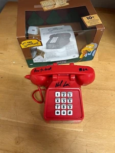 Hank Azaria Signed Moe’s Tavern Phone The Simpsons BECKETT - Picture 1 of 12