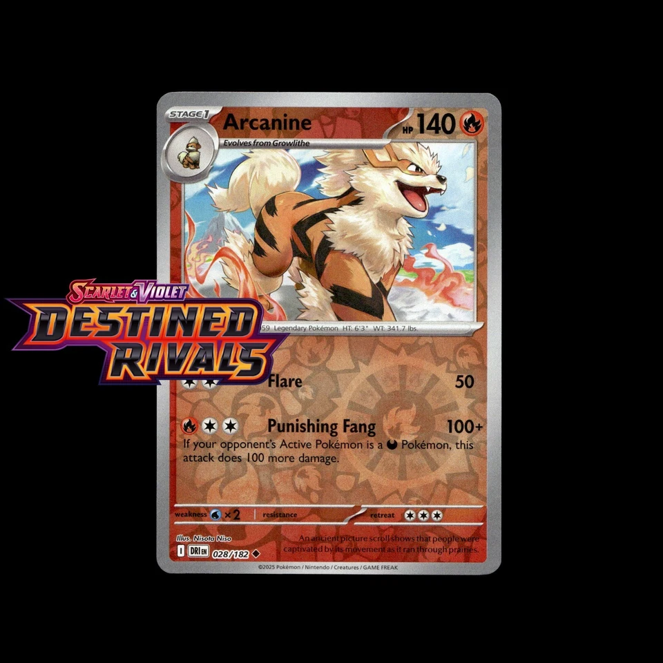 Pokemon Cards! Destined Rivals Holo/Reverse Holo EX Ultra Rare SIR Full Art Card - Image 1 of 1