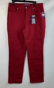 Gloria Vanderbilt Amanda Jeans Herbst Apfel spitz zulaufendes Bein 5 Taschen Gr. 14 Durchschnitt NEU - Bild 1 von 13