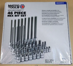 Matco Hex Star Torx Bit Set ADV 46 Piece Tools Tool New SBS46HEXV - Picture 1 of 7
