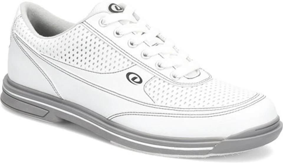 Mens Dexter TURBO PRO Bowling Shoes White grey trim Size 13 and 14