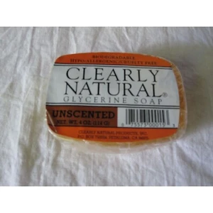 NUEVO jabón de glicerina sostenible claramente natural biodegradable hipoalergénico sostenible 4 oz - Imagen 1 de 2