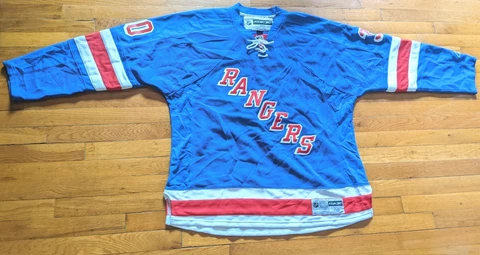 Reebok NHL New York Rangers Henrik Lundqvist 30 Throwback Jersey Mens XL Cover