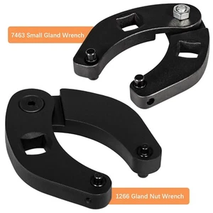 1266 & 7463 Adjustable Gland Nut Wrench Set Universal for Hydraulic Cylinder - Foto 1 di 12