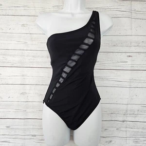 Bleu Rod Beattie Damen Badeanzug Gr. 4 einfarbig schwarz One Shoulder - Bild 1 von 5