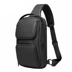 Bange Casual Waterproof Crossbody/Shoulder Backpack with USB Port, Black - Picture 1 of 9